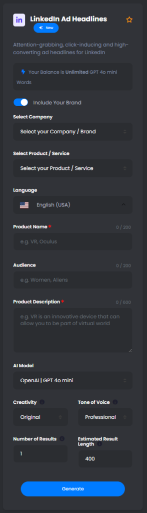 LinkedIn Ad Headlines